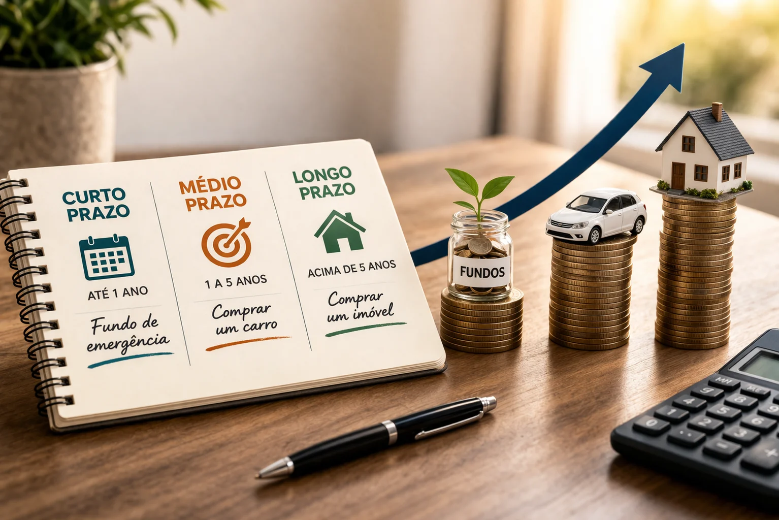 Como definir metas financeiras realistas para curto, médio e longo prazo
