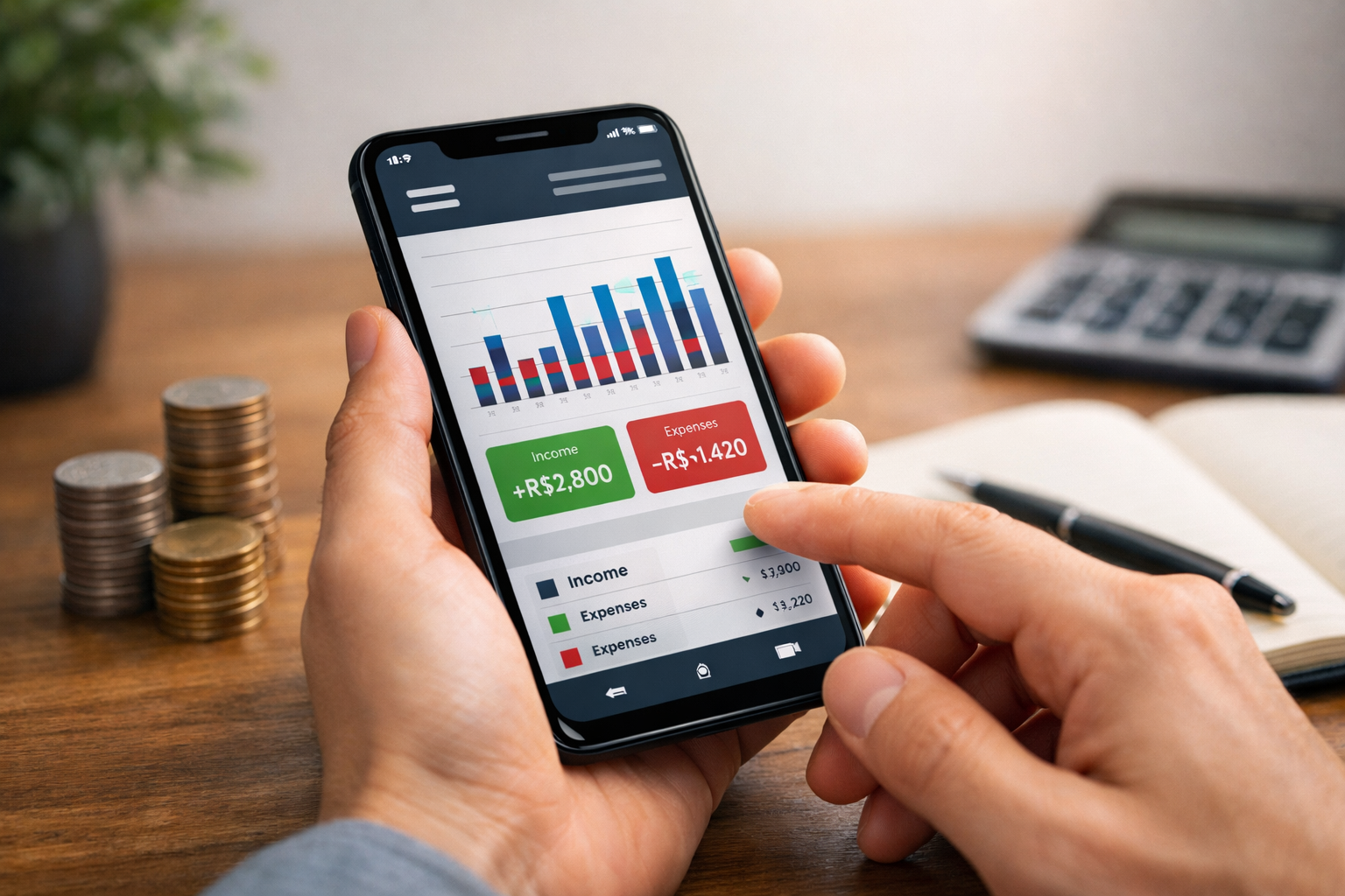 Como montar um controle financeiro simples no celular usando apps gratuitos