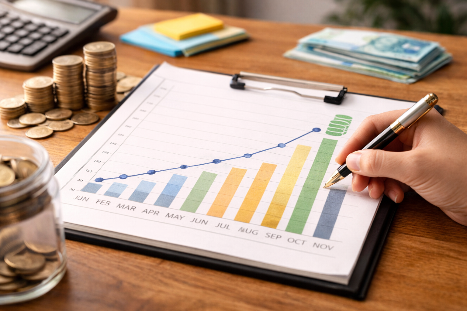 Guia prático para acompanhar evolução financeira ao longo do ano